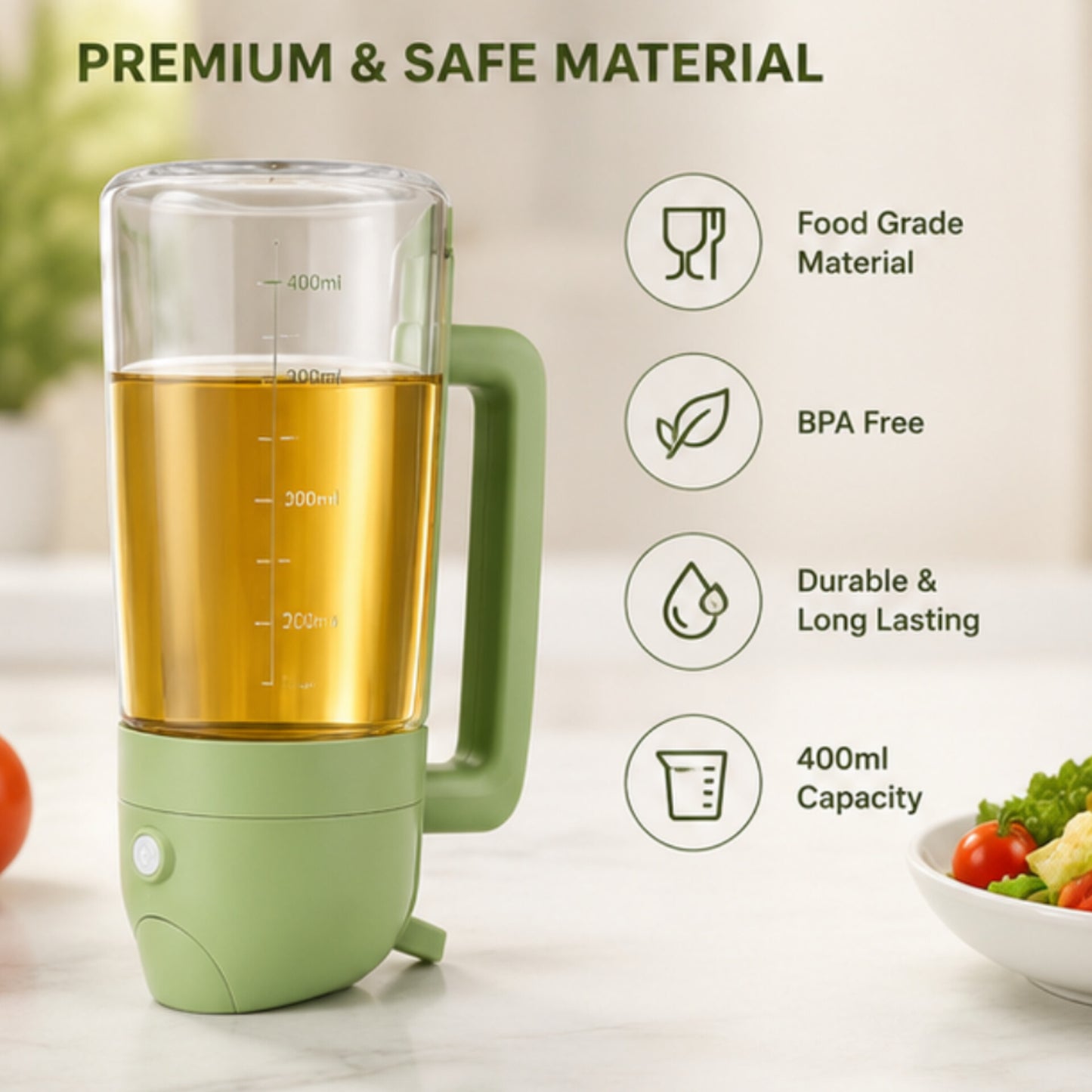 2-in-1 Glass Oil Sprayer & Dispenser