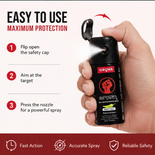 Pepper Spray | Pocket Size | Green Chilli Formula | 55 ml