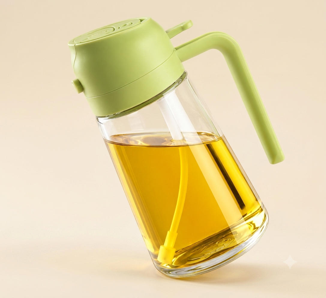 2-in-1 Glass Oil Sprayer & Dispenser